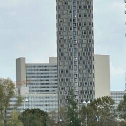 Each window is a 100-sq. ft. apartment. Hope the views are worth it!