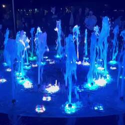 Dancing fountain in Bratislava