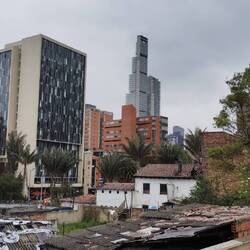Der Blick von der Terrasse unseres Hostels, mit zwei super sweeten Gastgeberinnen