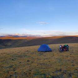 Einsame Zeltplätze auf dem Dach der Welt