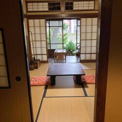 Modern Tatami room in a Ryokan
