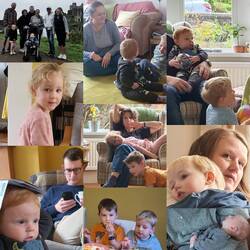 A collage of Paulls and Robert chaos.