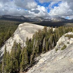 I hike up Lembert Dome