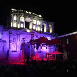 Am Abend beim Jazzfestival in Antigua