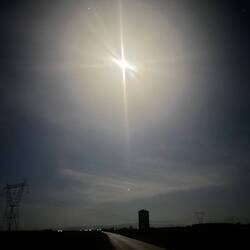 Amazing, in the photo the moon looks like a cross. Walking by moonlight is so peaceful