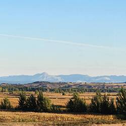 Looking over the Meseta at the norte (Nothern) mountains