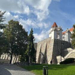 Remaining section of castle walls
