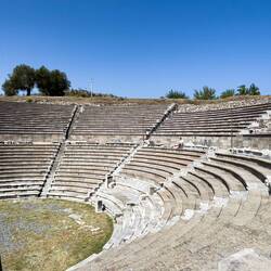 The amphitheater ... Asclepieion - Bergama, İzmir.