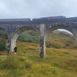 And there is the train.