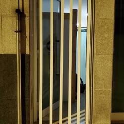 Monkey bars, I slipped right on through because I had to.