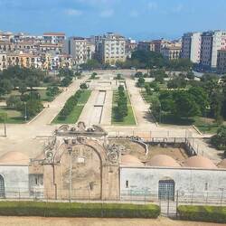Il giardino con le fontane...peccato fossero spente!