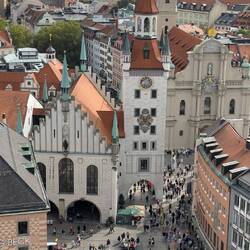 View from the top of the Rathaus Tower
