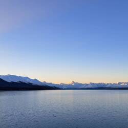 Aussicht vom Campingplatz am Lake Pukaki