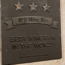 Our 3rd wine bar - awarded best wine bar in the world three times