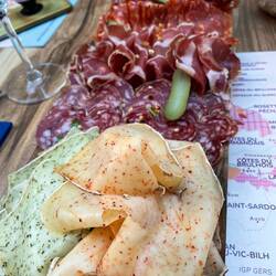 Great charcuterie with our wines