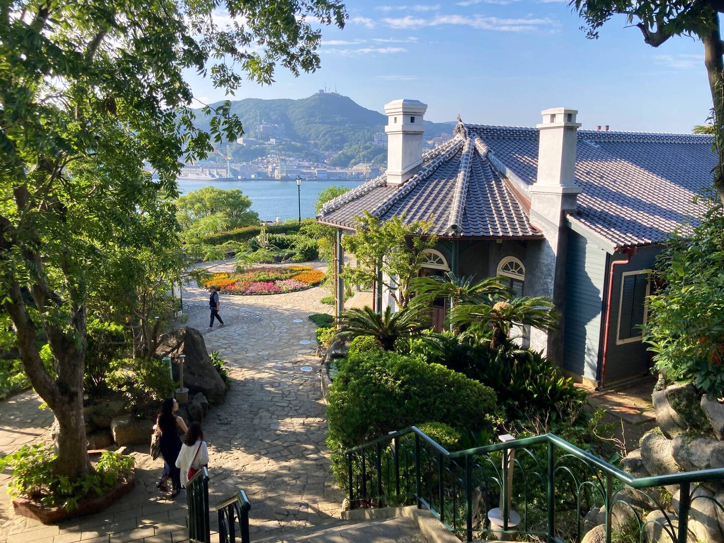 View from Glover Garden over the harbor