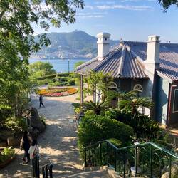 View from Glover Garden over the harbor