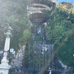 Budapest's only water fall - part of the city water system