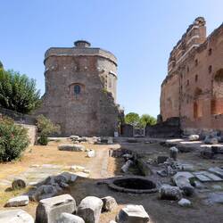 The rotunda on the left is now used as a mosque ... the Red Hall — Bergama, İzmir.