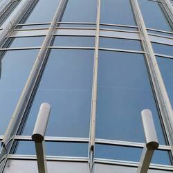 Looking up at the tallest building in the world ..Burj Khalifa