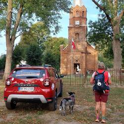 Unser heutiger Zielort, die Kirche von Piasek!