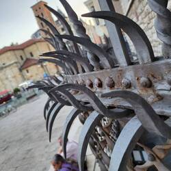 Fence around that building