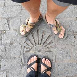 We walked in our Chacos for the last two days.