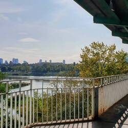 Erster Blick auf Warschau's Skyline