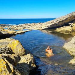 Nicht ganz so erfrischend wie in der Engelberger Aa!😉