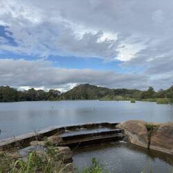 The lake near Roy's Villa.