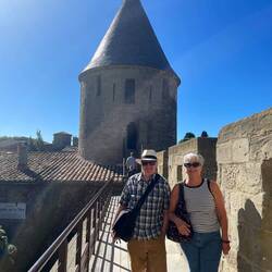 Ian & Brigitte on the ramparts