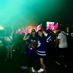 Farheen and I repping TO at Ultra Day 2 🍁🦖