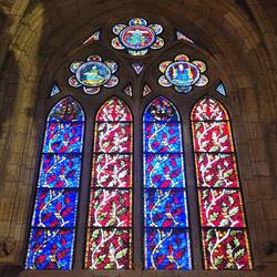 The Stained Glass in the Cathedral was so majestic. I was throughly impressed