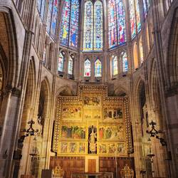 Altar Piece with Stained Glass