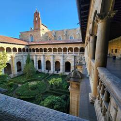 Upper level Cloister at the place we are staying