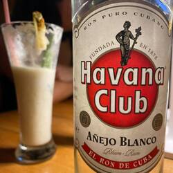 Pina Colada - you add your own rum. Not my drink.