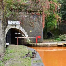 Waiting to go through the Harecastle Tunnel