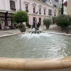 Lovely fountain outside the Opera House