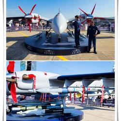 "Akıncı" ... a Turkish-made unmanned attack vehicle @ Teknofest — Çiğli, İzmir.