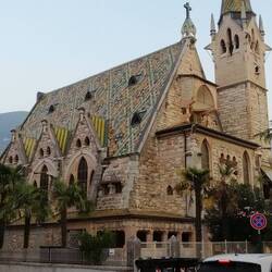 Die evangelische Kirche neben unserem Hotel
