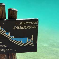 Elevation sign for all the different lakes