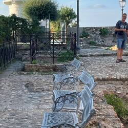 Leuchtfeuer auf dem Gelände der Festung