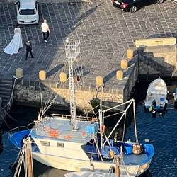 Ein Schwertfischfängerboot