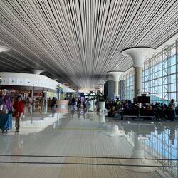 The futuristic airport in Indonesia