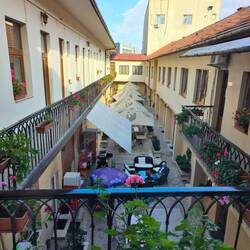 The building is around an internal courtyard