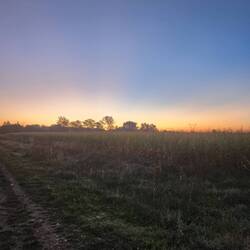 The sun is coming up