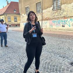 Dora telling us about Croatia's soccer triumphs!