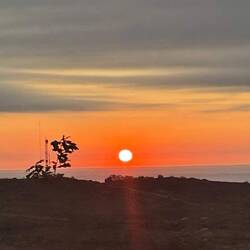 Morning sunrise by the Cruz de Ferro 🌄