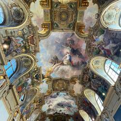 Paintings on the ceiling of the Hall of Illustrious