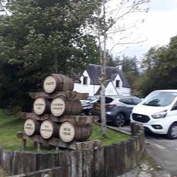 The Inn at the end of our forest walk. Such a great surprise.